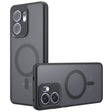 Husa de protectie Techsuit PureFrost MagSafe compatibil cu Oppo Reno13 F 4G / Reno13 F 5G / Reno13 FS 5G, Negru Mat