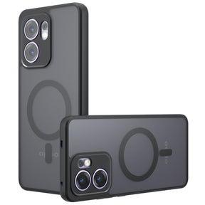 Husa de protectie Techsuit PureFrost MagSafe compatibil cu Oppo Reno13 F 4G / Reno13 F 5G / Reno13 FS 5G, Negru Mat