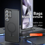Husa de protectie Techsuit PureFrost MagSafe compatibil cu Samsung Galaxy S25 Ultra, Negru Mat