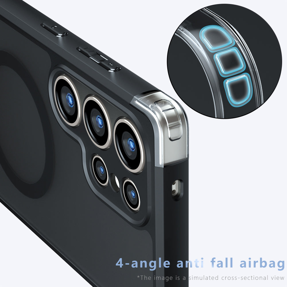 Husa de protectie Techsuit PureFrost MagSafe compatibil cu Samsung Galaxy S25 Ultra, Negru Mat