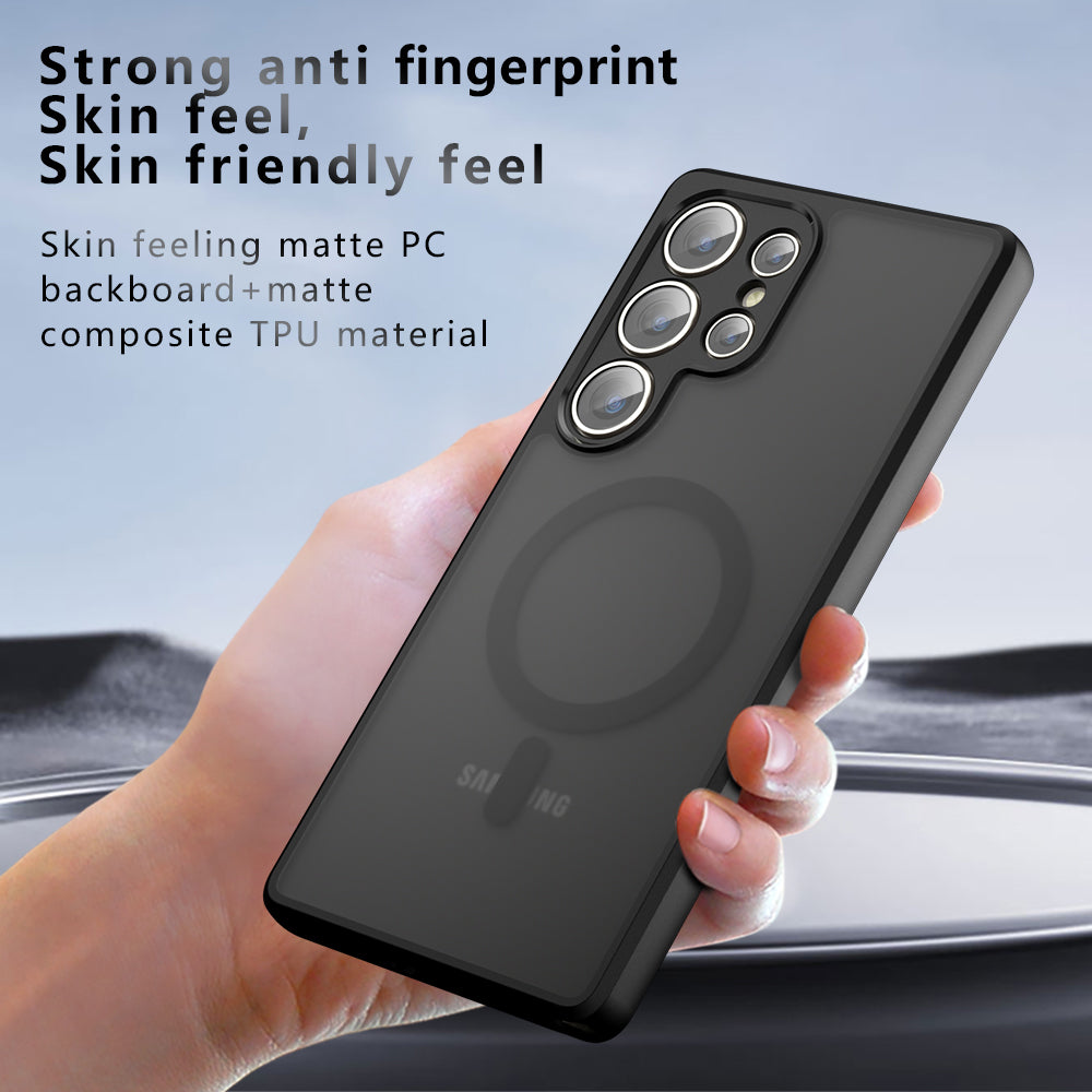 Husa de protectie Techsuit PureFrost MagSafe compatibil cu Samsung Galaxy S25 Ultra, Negru Mat