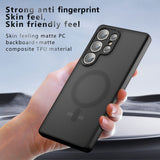 Husa de protectie Techsuit PureFrost MagSafe compatibil cu Samsung Galaxy S25 Ultra, Negru Mat