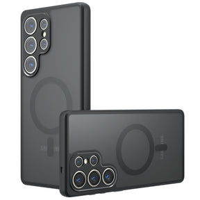 Husa de protectie Techsuit PureFrost MagSafe compatibil cu Samsung Galaxy S23 Ultra, Negru Mat