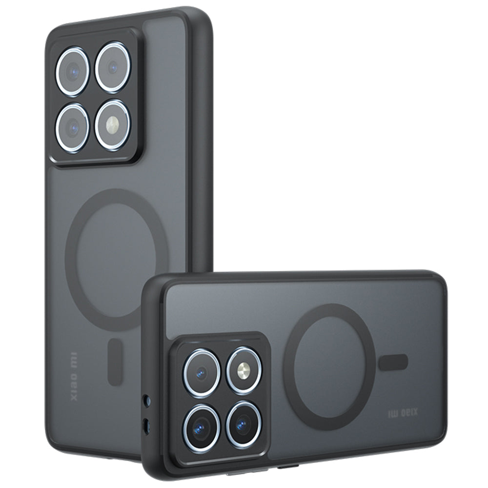 Husa de protectie Techsuit PureFrost MagSafe compatibil cu Xiaomi 14T, Negru Mat