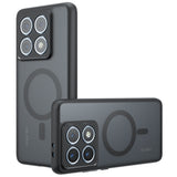 Husa de protectie Techsuit PureFrost MagSafe compatibil cu Xiaomi 14T, Negru Mat