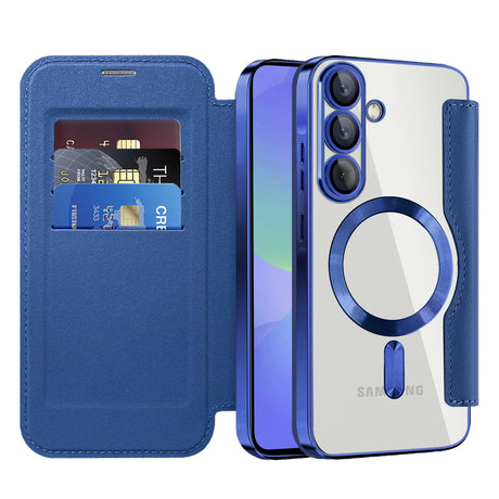 Husa de protectie Techsuit SmartMag Book compatibil cu Samsung Galaxy A36 5G, Albastru