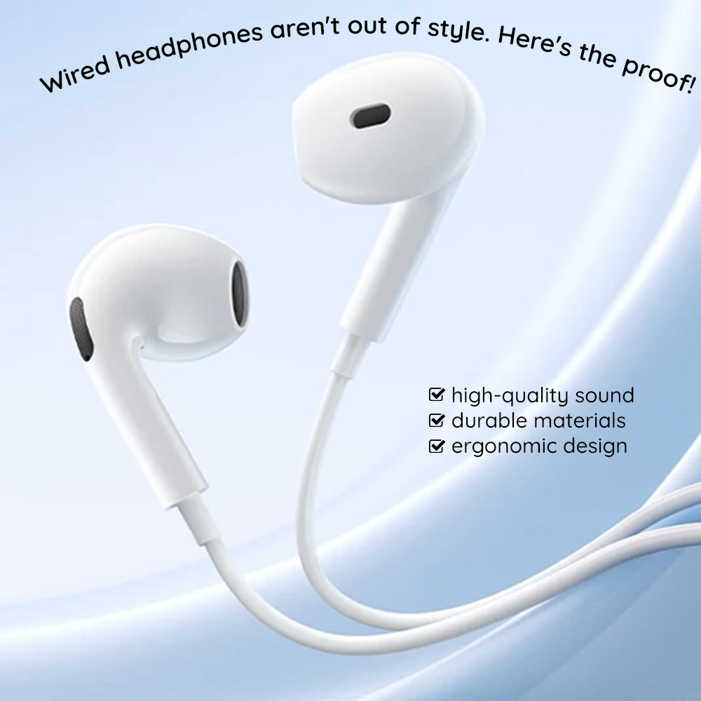 Casti Baseus Wired Earphones Encok CZ19 (A00182201213-00), Type-C, 13mm Drivers, 60° Semi-in-Ear, Omni-Directional Mic, Alb