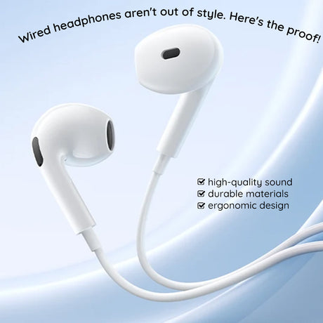 Casti Baseus Wired Earphones Encok CZ19 (A00182201213-00), Type-C, 13mm Drivers, 60° Semi-in-Ear, Omni-Directional Mic, Alb