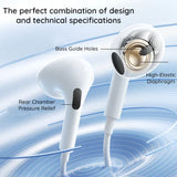 Casti Baseus Wired Earphones Encok CZ19 (A00182201213-00), Type-C, 13mm Drivers, 60° Semi-in-Ear, Omni-Directional Mic, Alb