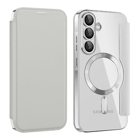 Husa de protectie Techsuit SmartMag Book compatibil cu Samsung Galaxy A26 5G, Gri