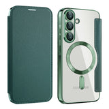 Husa de protectie Techsuit SmartMag Book compatibil cu Samsung Galaxy A26 5G, Verde