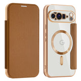 Husa de protectie Techsuit SmartMag Book compatibil cu Google Pixel 10 Pro XL, Maro