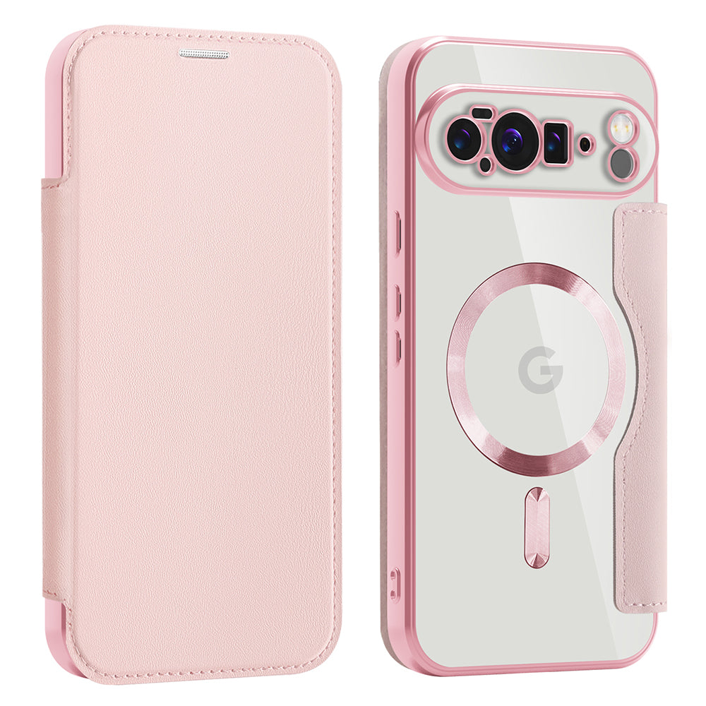 Husa de protectie Techsuit SmartMag Book compatibil cu Google Pixel 10 Pro XL, Roz