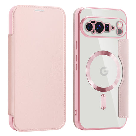 Husa de protectie Techsuit SmartMag Book compatibil cu Google Pixel 10 Pro XL, Roz
