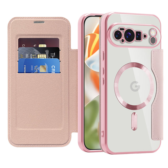 Husa de protectie Techsuit SmartMag Book compatibil cu Google Pixel 10 Pro XL, Roz