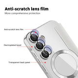 Husa de protectie Techsuit SmartMag Book compatibil cu Samsung Galaxy A55 5G, Gri