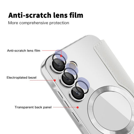 Husa de protectie Techsuit SmartMag Book compatibil cu Samsung Galaxy A55 5G, Gri