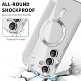 Husa de protectie Techsuit SmartMag Book compatibil cu Samsung Galaxy A55 5G, Gri