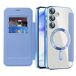Husa de protectie Techsuit SmartMag Book compatibil cu Samsung Galaxy A55 5G, Albastru Deschis