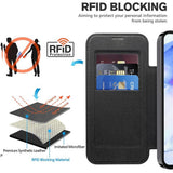 Husa de protectie Techsuit SmartMag Book compatibil cu Samsung Galaxy A55 5G, Negru