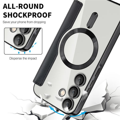 Husa de protectie Techsuit SmartMag Book compatibil cu Samsung Galaxy A55 5G, Negru