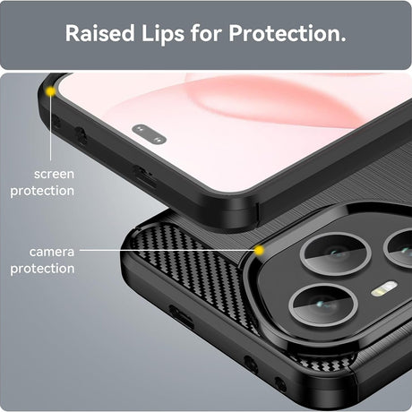 Husa de protectie Techsuit Carbon Silicone compatibil cu Honor 400 Pro, Albastru
