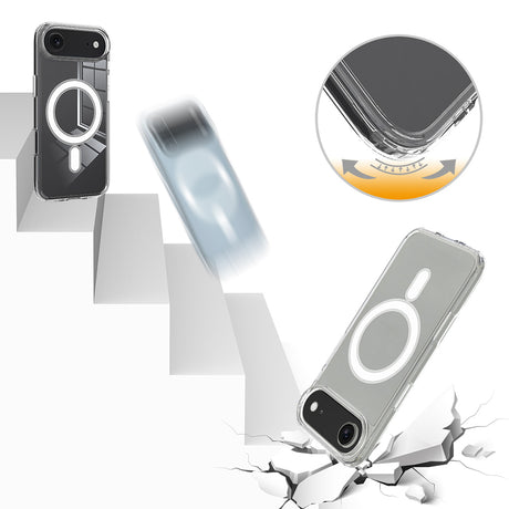 Husa de protectie Techsuit MagSafe Pro compatibil cu iPhone 17 Air, Transparent