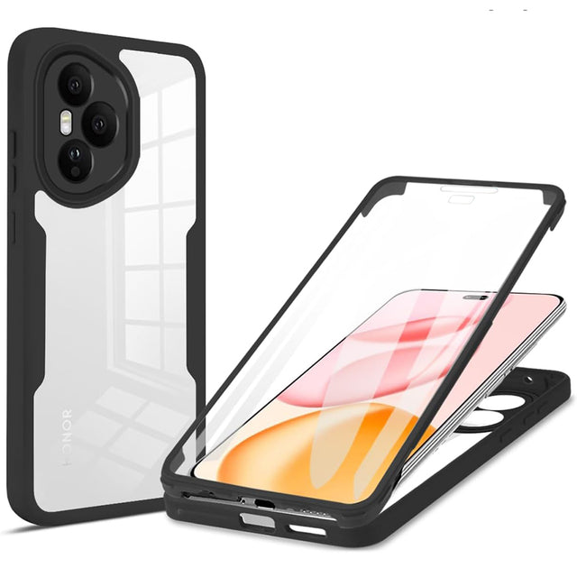 Folie de protectie Techsuit ColorVerse 360 Series + compatibil cu Honor 400 Pro, Negru