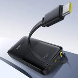 Baterie externa Baseus Bipow 2 (P10077101113-00), with Built-in USB-C Cable, Type-C, USB, Smart Display, 10000mAh, 20W, Negru