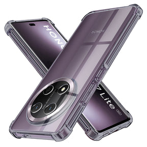 Husa de protectie Techsuit Shockproof Clear Silicone compatibil cu Honor Magic7 Lite / X9c, Negru Fumuriu