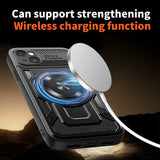 Husa de protectie Techsuit RuggedCam compatibil cu iPhone 15 Plus, Albastru
