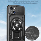 Husa de protectie Techsuit RuggedCam compatibil cu iPhone 15 Plus, Mov