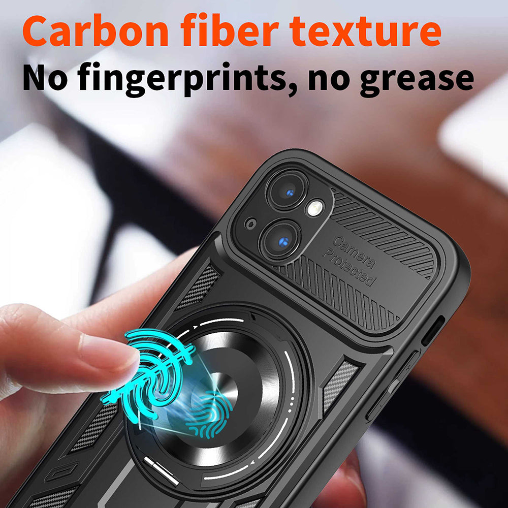 Husa de protectie Techsuit RuggedCam compatibil cu iPhone 15 Plus, Mov