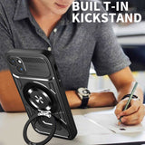 Husa de protectie Techsuit RuggedCam compatibil cu iPhone 15 Plus, Mov