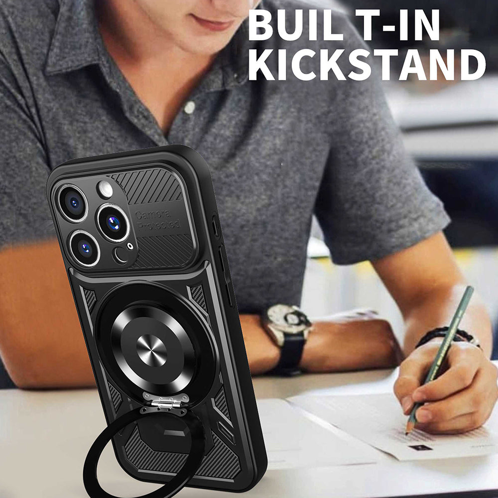 Husa de protectie Techsuit RuggedCam compatibil cu iPhone 15 Pro, Gri