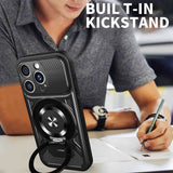 Husa de protectie Techsuit RuggedCam compatibil cu iPhone 15 Pro Max, Negru