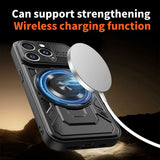 Husa de protectie Techsuit RuggedCam compatibil cu iPhone 15 Pro Max, Albastru