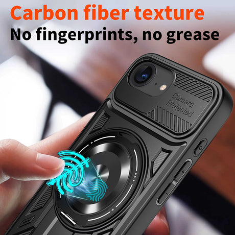 Husa de protectie Techsuit RuggedCam compatibil cu iPhone 16e / iPhone 17e, Negru