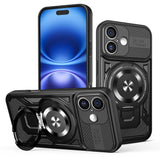 Husa de protectie Techsuit RuggedCam compatibil cu iPhone 16, Negru