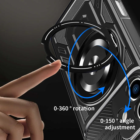 Husa de protectie Techsuit RuggedCam compatibil cu iPhone 16, Mov