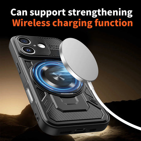 Husa de protectie Techsuit RuggedCam compatibil cu iPhone 16 Plus, Gri