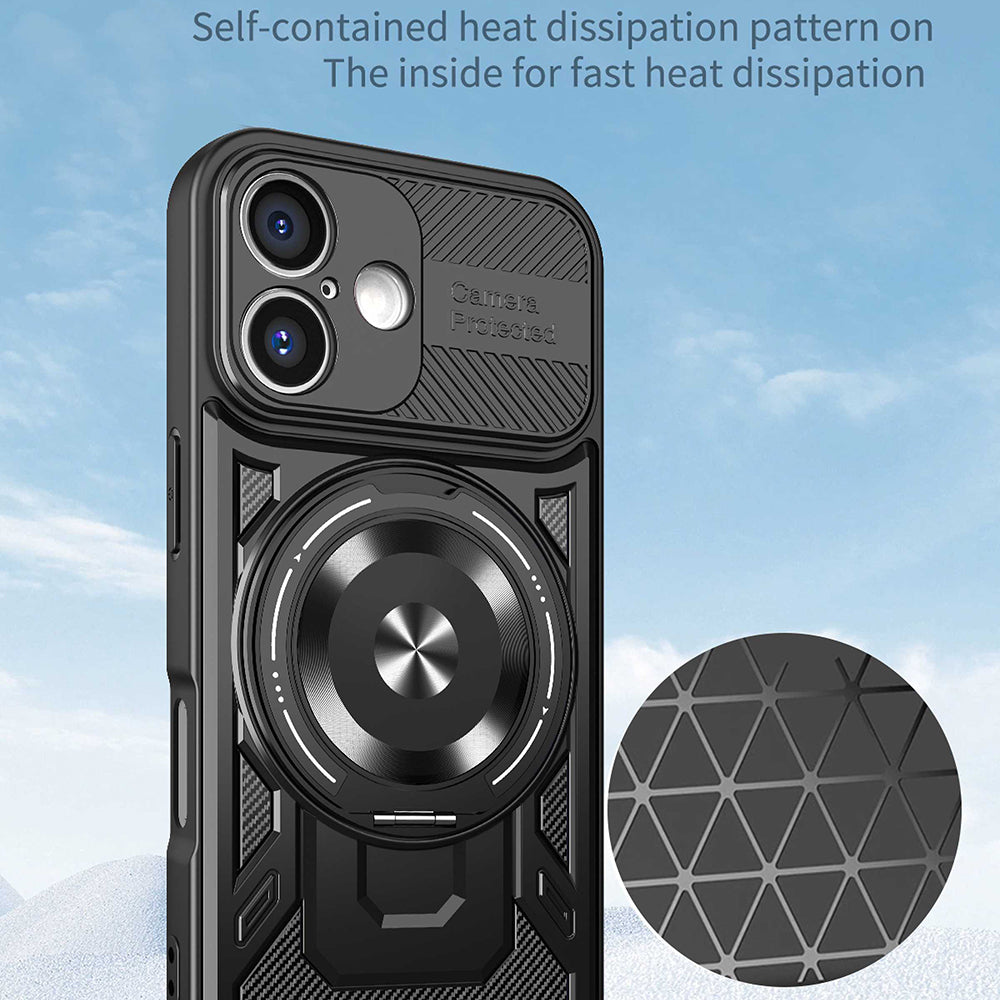 Husa de protectie Techsuit RuggedCam compatibil cu iPhone 16 Plus, Gri