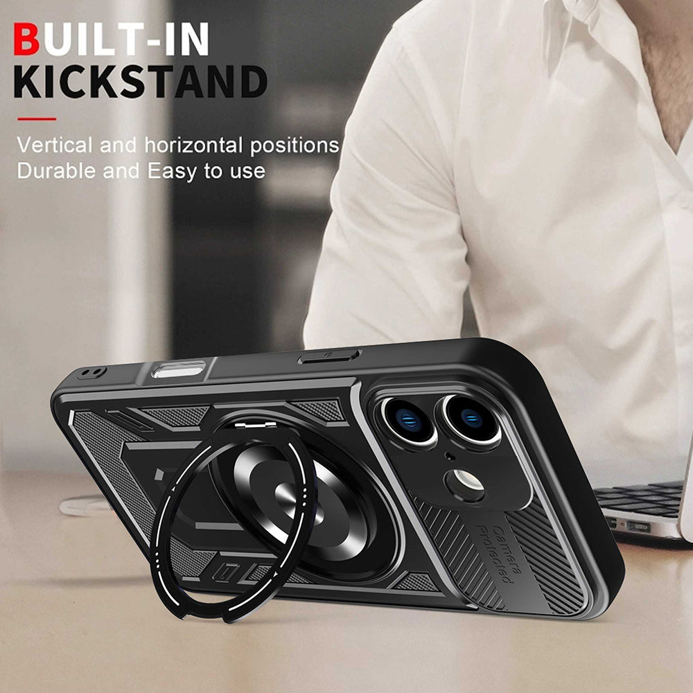Husa de protectie Techsuit RuggedCam compatibil cu iPhone 16 Plus, Mov