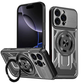 Husa de protectie Techsuit RuggedCam compatibil cu iPhone 16 Pro, Gri