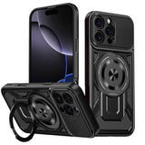 Husa de protectie Techsuit RuggedCam compatibil cu iPhone 16 Pro Max, Negru