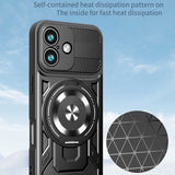 Husa de protectie Techsuit RuggedCam compatibil cu iPhone 17, Negru