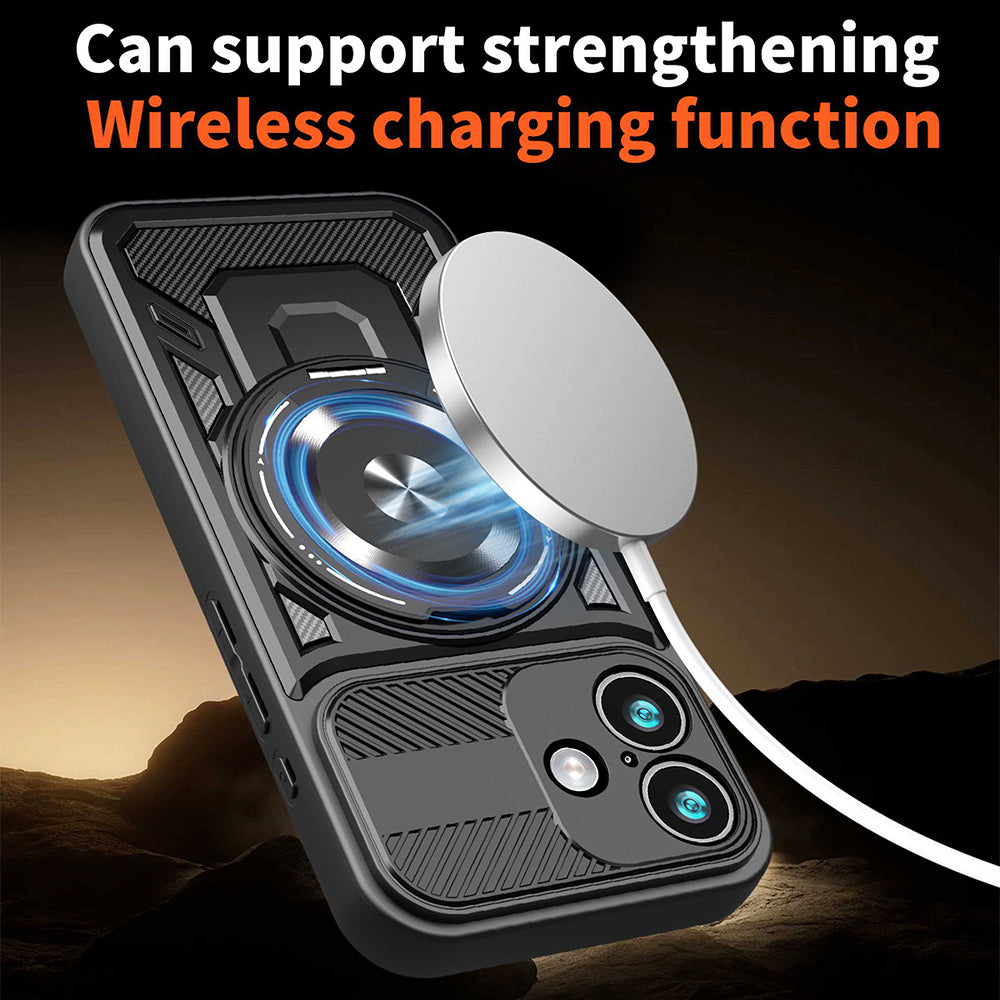 Husa de protectie Techsuit RuggedCam compatibil cu iPhone 17, Albastru