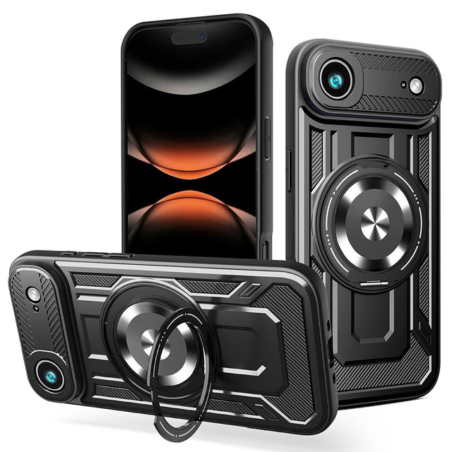 Husa de protectie Techsuit RuggedCam compatibil cu iPhone 17 Air, Negru