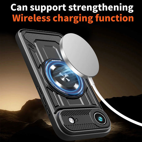 Husa de protectie Techsuit RuggedCam compatibil cu iPhone 17 Air, Gri