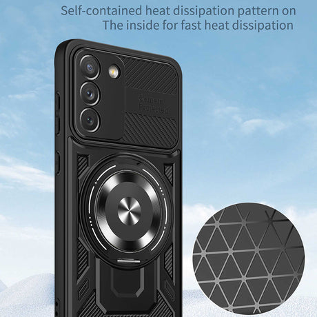 Husa de protectie Techsuit RuggedCam compatibil cu Samsung Galaxy S21 FE 5G, Negru